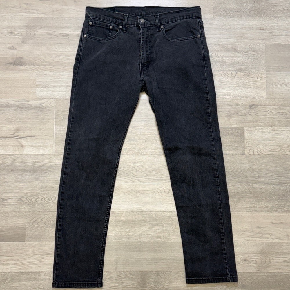 LEVI'S 502 Black Cotton Jeans Sz 34x32 (Measures 33X30)